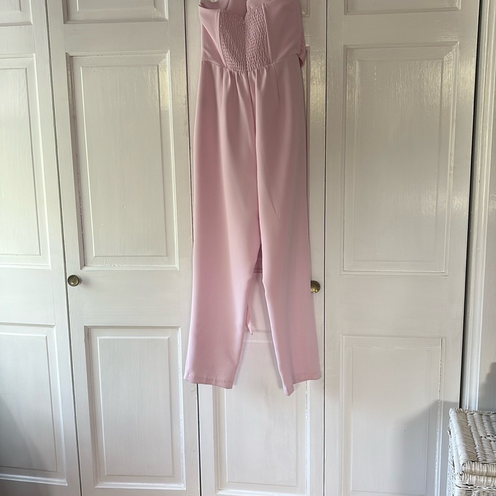 Steve Madden Pink Sleeveless Jumpsuit with Relaxed Fit